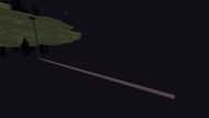 The water path to the bottom of the world and the bridge away from the end island. (Image via Mojang)